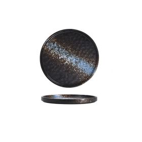 Ceramic Steak Creative Pasta Western Food Pizza Plate (Option: Blue ice disc-10inches)